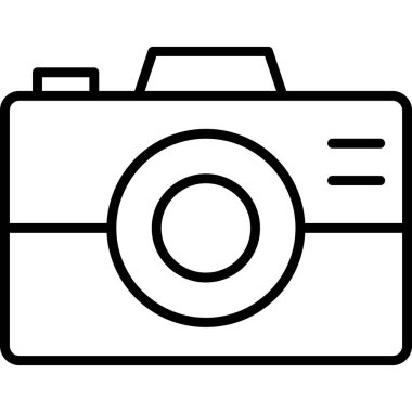 kamera simgesi vektör illüstrasyonu