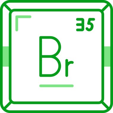 Bromine - Fundamental Chemical Element clipart