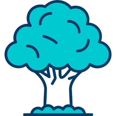 Ağaç. Web simgesi basit illüstrasyon 