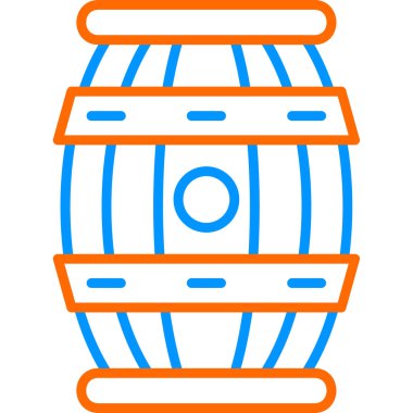 barrel icon, vector illustration simple design