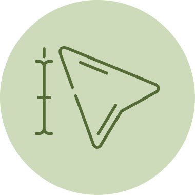 Fare ok simgesi, vektör illüstrasyonu