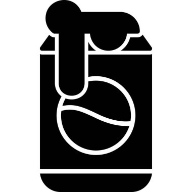 Soda kutusu. Web simgesi basit illüstrasyon