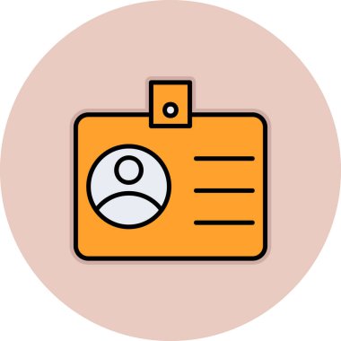 sürücü belgesi simgesi, vektör illüstrasyonu basit tasarım