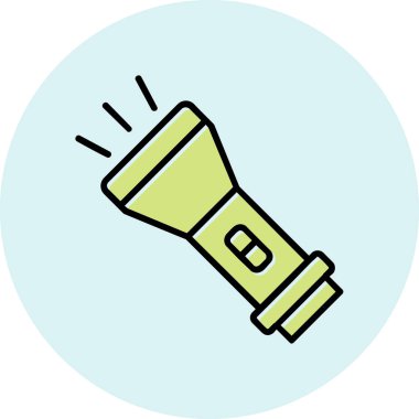 el feneri. Web simgesi basit illüstrasyon