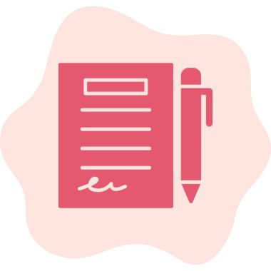 Kalem simgesi çizimi olan planlayıcı