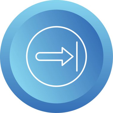 Sağ ok web simgesi, vektör çizim