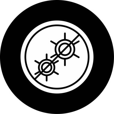 Antibakteriyel modern simgenin vektör çizimi        