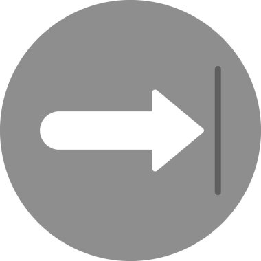 Sağ ok web simgesi, vektör çizim