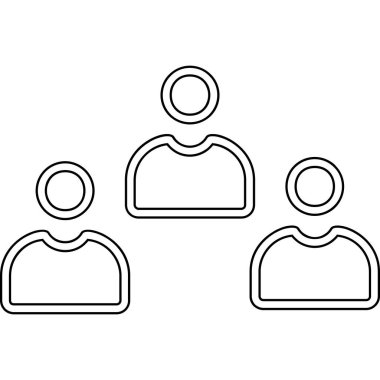 Adaylar web simgesi vektör illüstrasyonu 