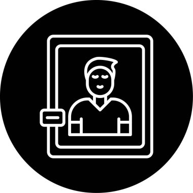 çalışan simgesi, vektör illüstrasyonu basit tasarım