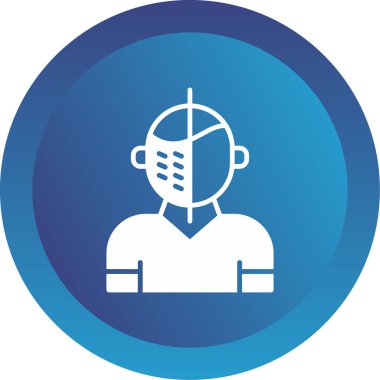 İnsan görüşünden önce. Web simgesi vektör illüstrasyonu