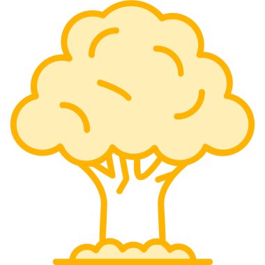 Ağaç. Web simgesi basit illüstrasyon 