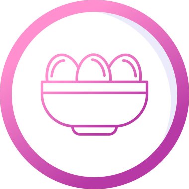 Kavanozda haşlanmış yumurta. Web simgesi basit illüstrasyon