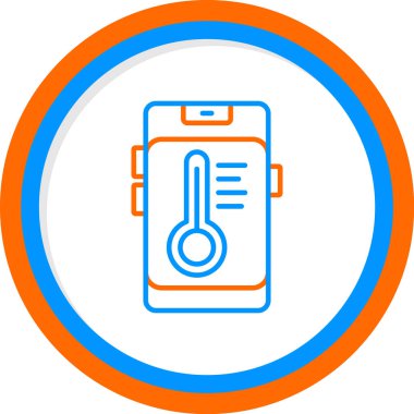 Sıcaklık web simgesi resimleme tasarımı