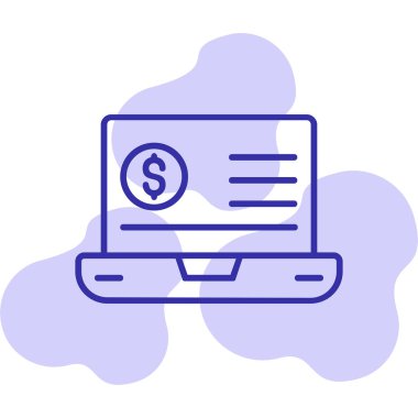 Eğilim biçimi izole edilmiş arka planda mali simge 