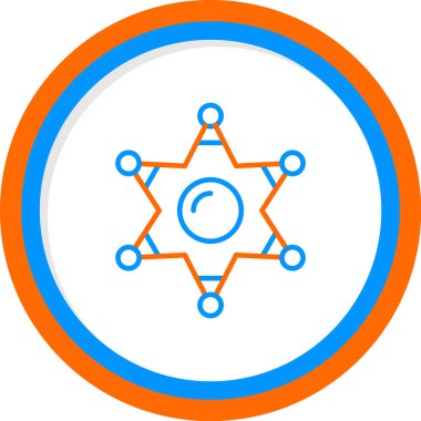 Yıldız web simge vektör çizim 