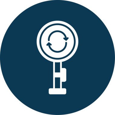 vector illustration of Roundabout modern icon