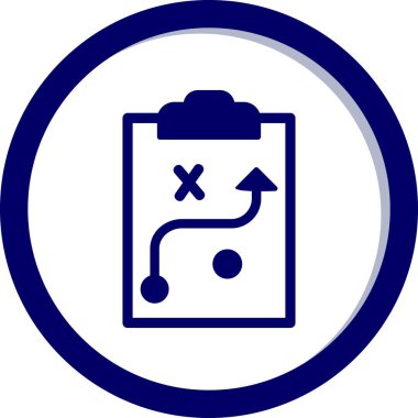 Strateji Simgesi Vektör illüstrasyonu 