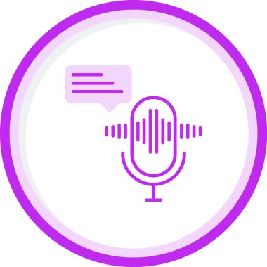 vector illustration of Voice message icon                        