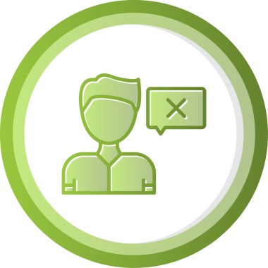 Düz simge, vektör gösterimi yanıtla 