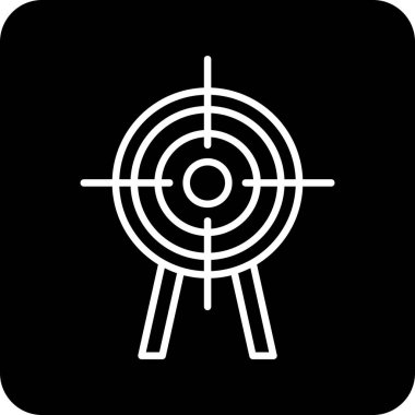 Hedef. Web simgesi basit illüstrasyon 