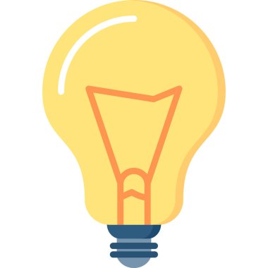 Ampul. Web simgesi basit illüstrasyon