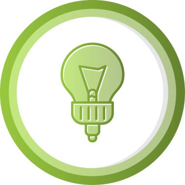 ampul simgesi, vektör illüstrasyonu