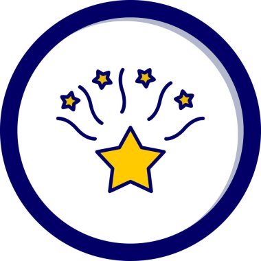 Yıldız web simge vektör çizim 