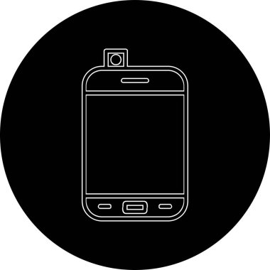 Smartphone web simgesi, vektör çizim 