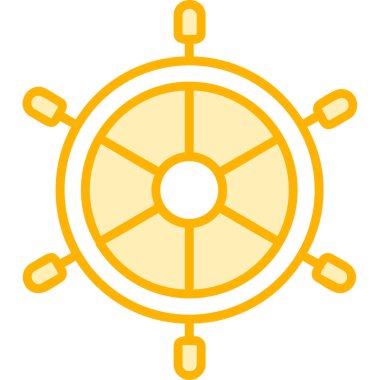 Dümen. Web simgesi basit illüstrasyon