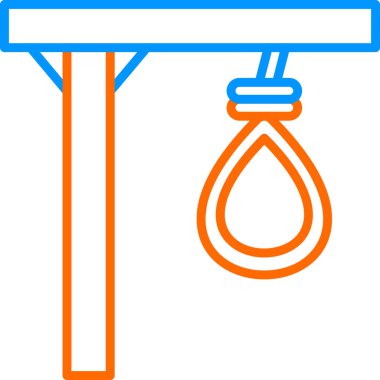 Gallow web simgesi, vektör illüstrasyonu