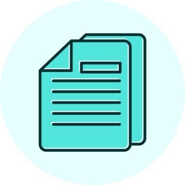 dokümanlar web simgesi vektör illüstrasyonu