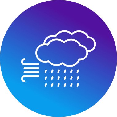 storm web icon, vector illustration 