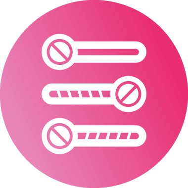 Simgeleri aç / kapat, vektör illüstrasyonu basit tasarım