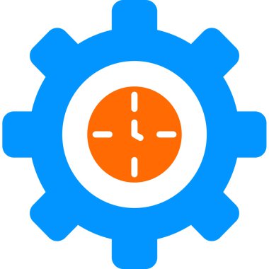 zaman yönetimi simgesi, vektör illüstrasyonu                 