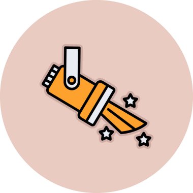 Spotlight simgesi, web basit illüstrasyon