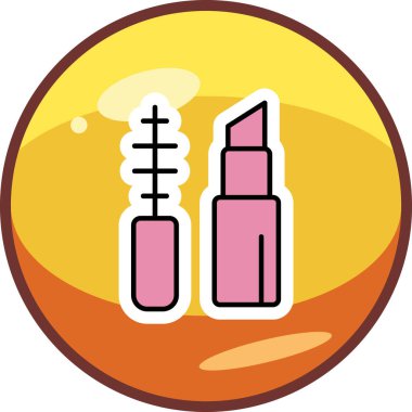 Makyaj Ağı simgesi basit illüstrasyon 