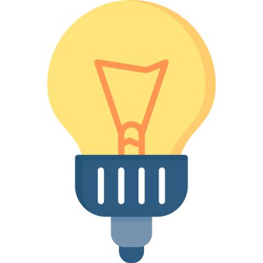 ampul simgesi, vektör illüstrasyonu