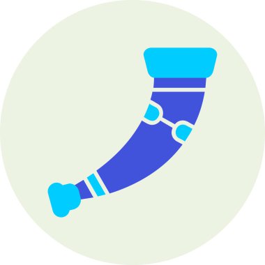 Boynuz. Web simgesi basit illüstrasyon