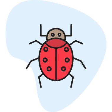 Böcek. Web simgesi basit illüstrasyon 