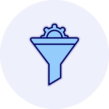 Vektör illüstrasyon Huni ağ simgesi 