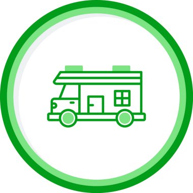 Eğlence aracı simgesi, vektör illüstrasyonu basit tasarım