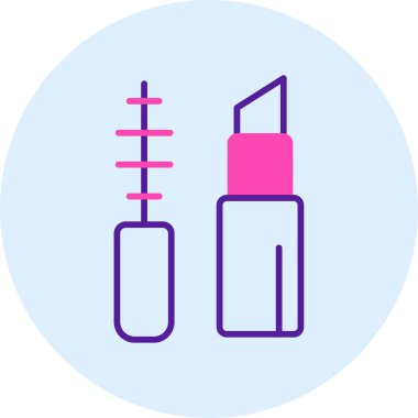 Makyaj Ağı simgesi basit illüstrasyon 