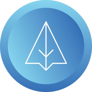 düzlem web simgesi vektör çizimi