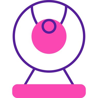 Web kamera simge vektör çizim