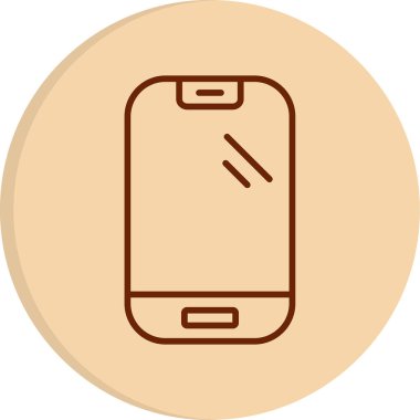 Smartphone web simgesi, vektör çizim 