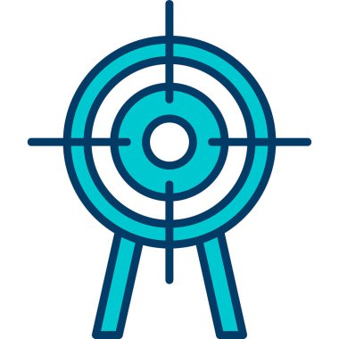 Hedef. Web simgesi basit illüstrasyon 