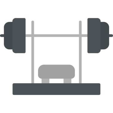 Bench Press simge vektör illüstrasyon tasarımı 