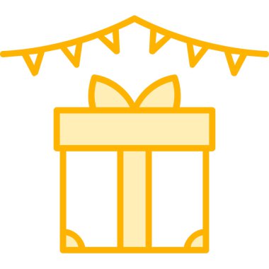 Hediye. Web simgesi basit illüstrasyon