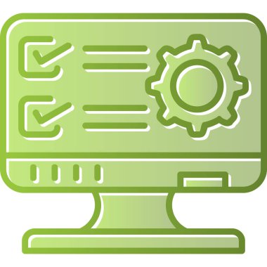 Simgeyi ayarlamanın vektör illüstrasyonu 